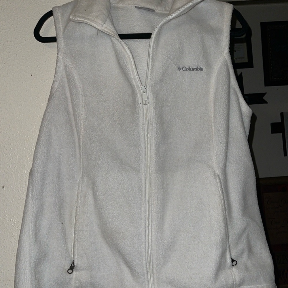 White Columbia vest